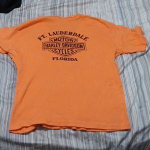Harley Davidson womens v neck tee top
